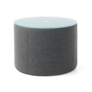 Konferenčný stolík Vancouver Oto, valec, mliečne trvdené sklo, p.54 x v.40 cm, látka Next NX-14