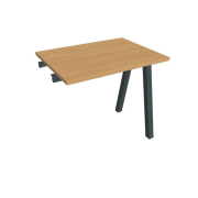 Pracovný stôl UNI A, k pozdĺ. reťazeniu, 80x75,5x60 cm, buk/čierna