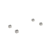 Rektifikačné nožičky, kovové, 6x6 cm, 4 ks