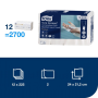 Papierové utierky skladané ZZ 2-vrstv. TORK Xpress Multifold jemné H2 (12 bal.)