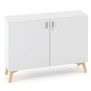 Policová skriňa ALFA ROOT s del.priečkou, 1 polica, 120x47x88,7cm, biela