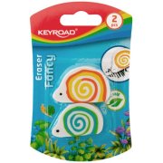 Guma univerzálna KEYROAD Snail 3ks blister mix farieb