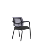 Konferenčná stolička LAPEL Visitor, čierne nohy, BN6 antracit