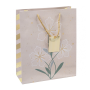 Darčeková taška DONAU HOME, laminovaná, 25x30x10cm, celoročná, šnúrka, mix motívov bez možnosti