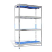 Policový regál so 4 plastovými policami, š.110 x h.50 x v.180 cm