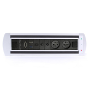 Zásuvkový elektr. otočný panel Vault 043, strieborný