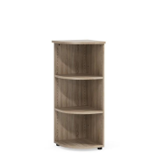 Policová skriňa BASIC, otvorená, rohová, 40x40x111,7cm, dub Sonoma