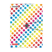 Obal s tromi chlopňami Smiley World Rainbow A4  PP