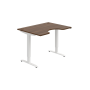 Pracovný stôl Motion Ergo, ZO, 2S, 120x70,5-120,5x90 cm, orech/biela