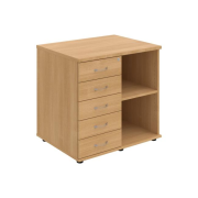 Prídavná skriňa k stolu Hobis, zámok, L, dub