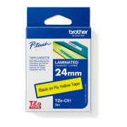 Samolepiaca páska Brother TZ-C51 24 mm neonžltá/čierna