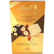 Lindt pralinky Nuxor mix druhov s celými lieskovými orieškami 150g